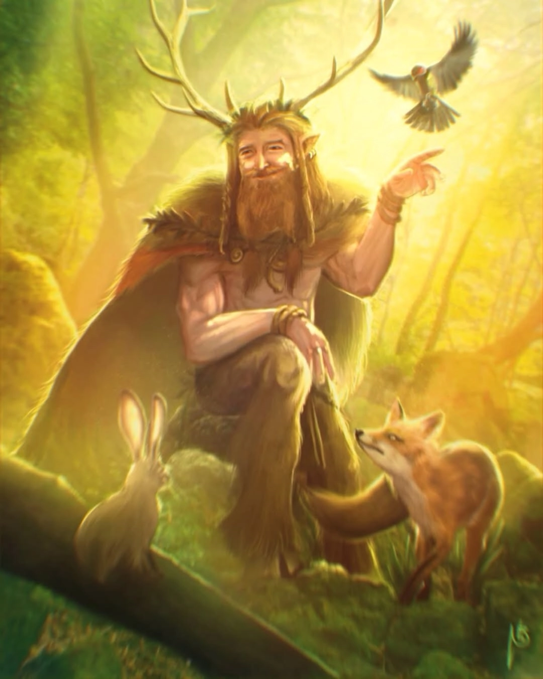 Ilustración de la baraja Faerie